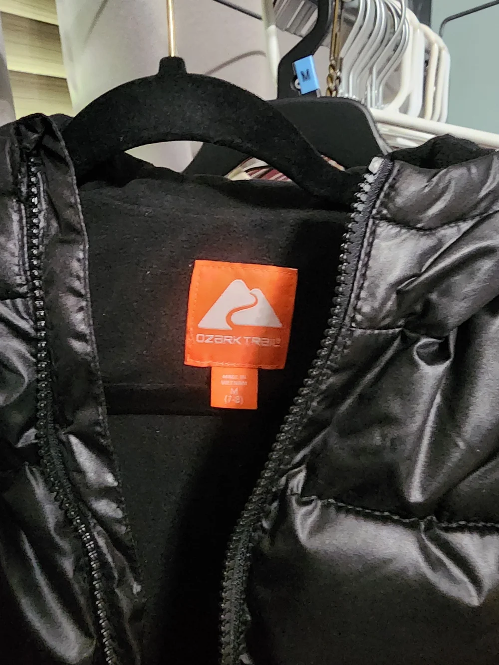 Ozark Trail Kids Black Hooded Puffer Jacket